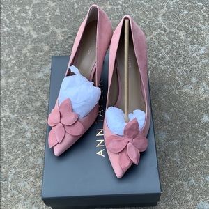 Pink Suede Heels